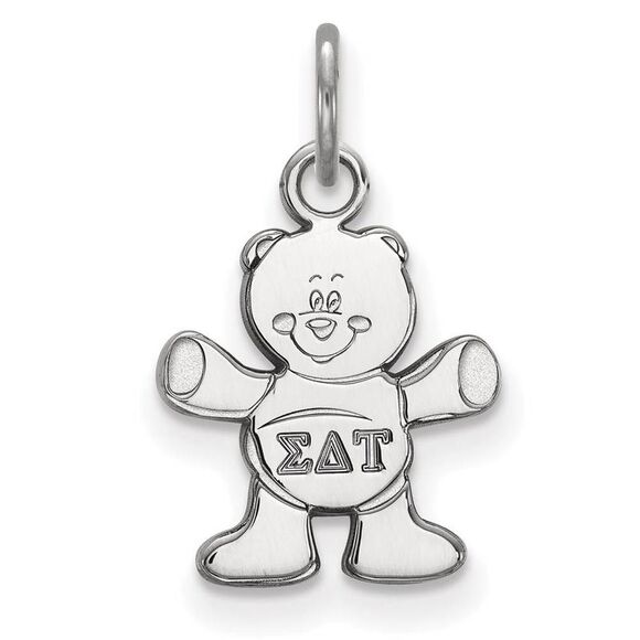 Sterling Silver Sigma Delta Tau XS (Tiny) Charm or Pendant - Picture 1 of 3